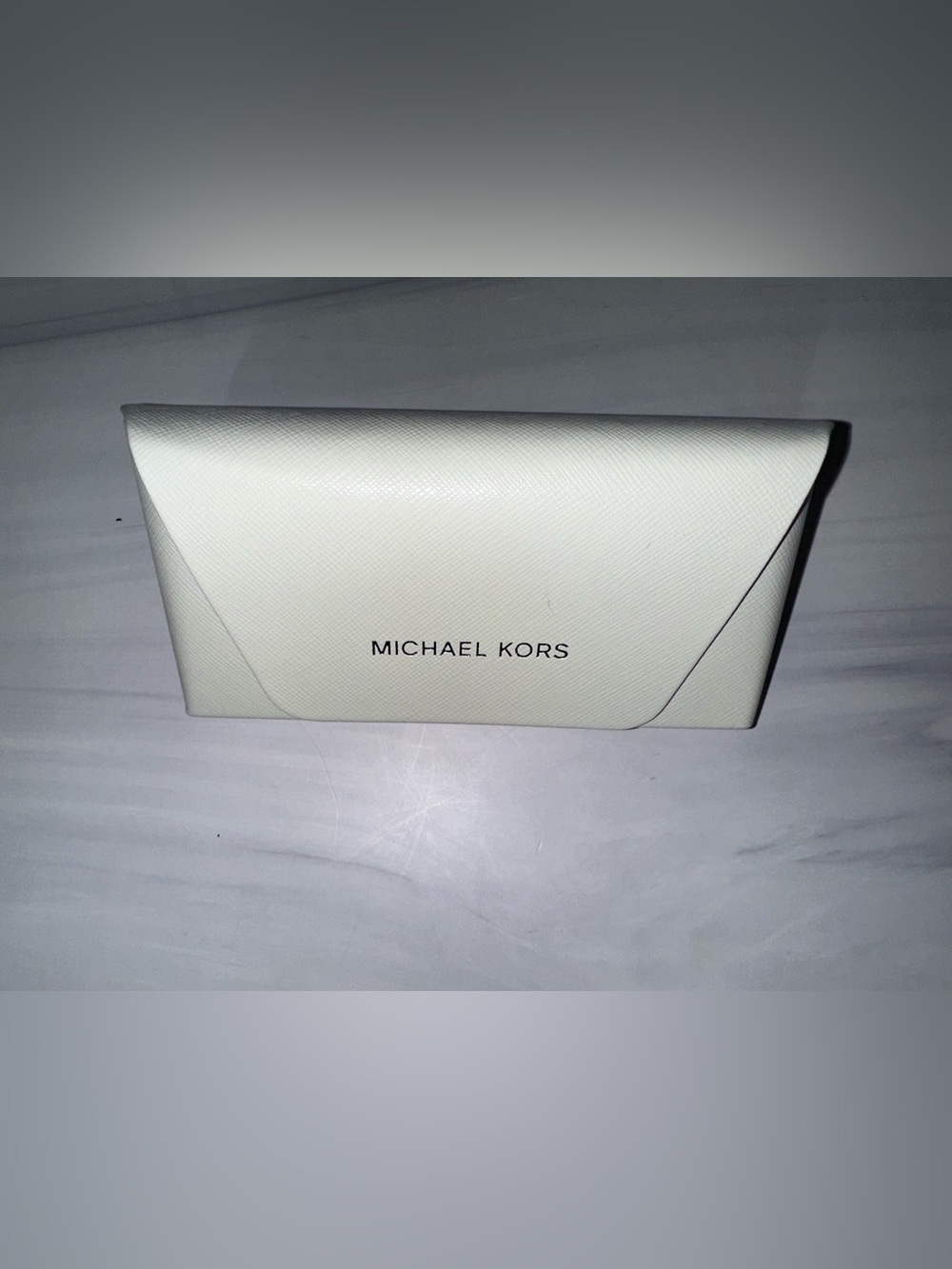 Michael Kors Light Cream Saffiano Leather Sunglasses Case